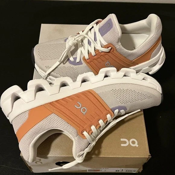 On Running Cloudswift 3 AD White and Tan Athletic Shoes - Picture 3 of 3